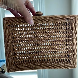 Bembien rattan box clutch from Madewell Marketplace